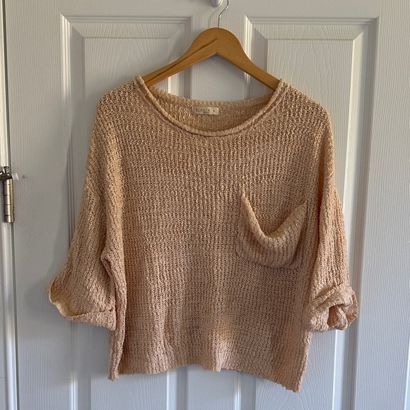 ILLA ILLA Light Tan Knit Sweater - Picture 1 of 8